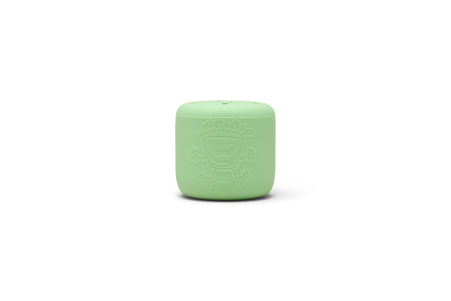 Hip Bip Silicone Kids Snack Cup with Side Clip (Green)