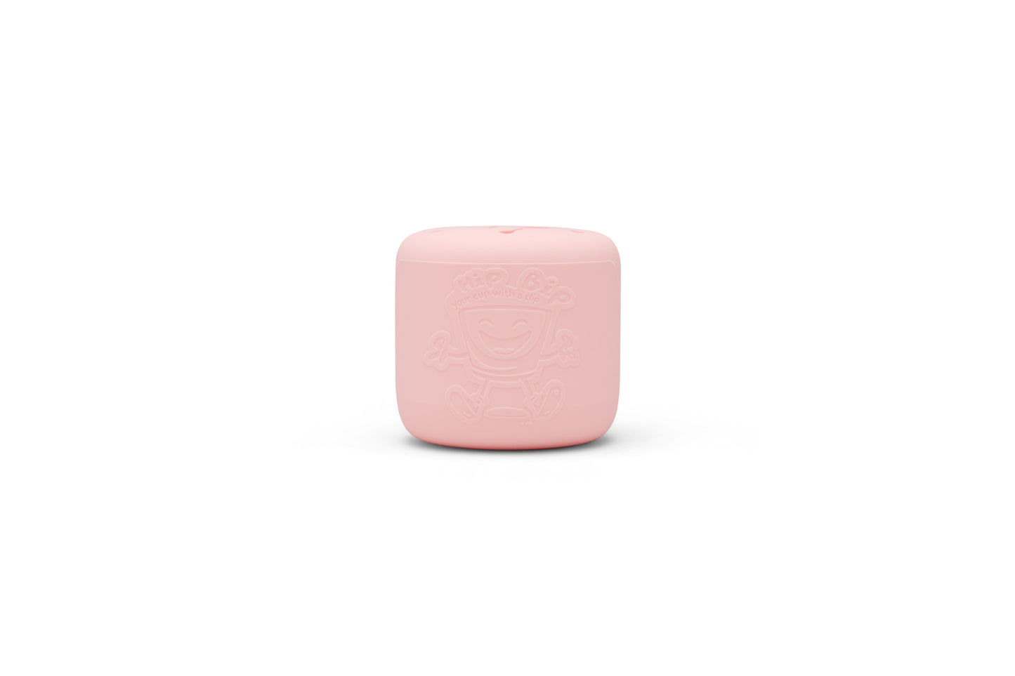 Hip Bip Silicone Kids Snack Cup with Side Clip (Pink)